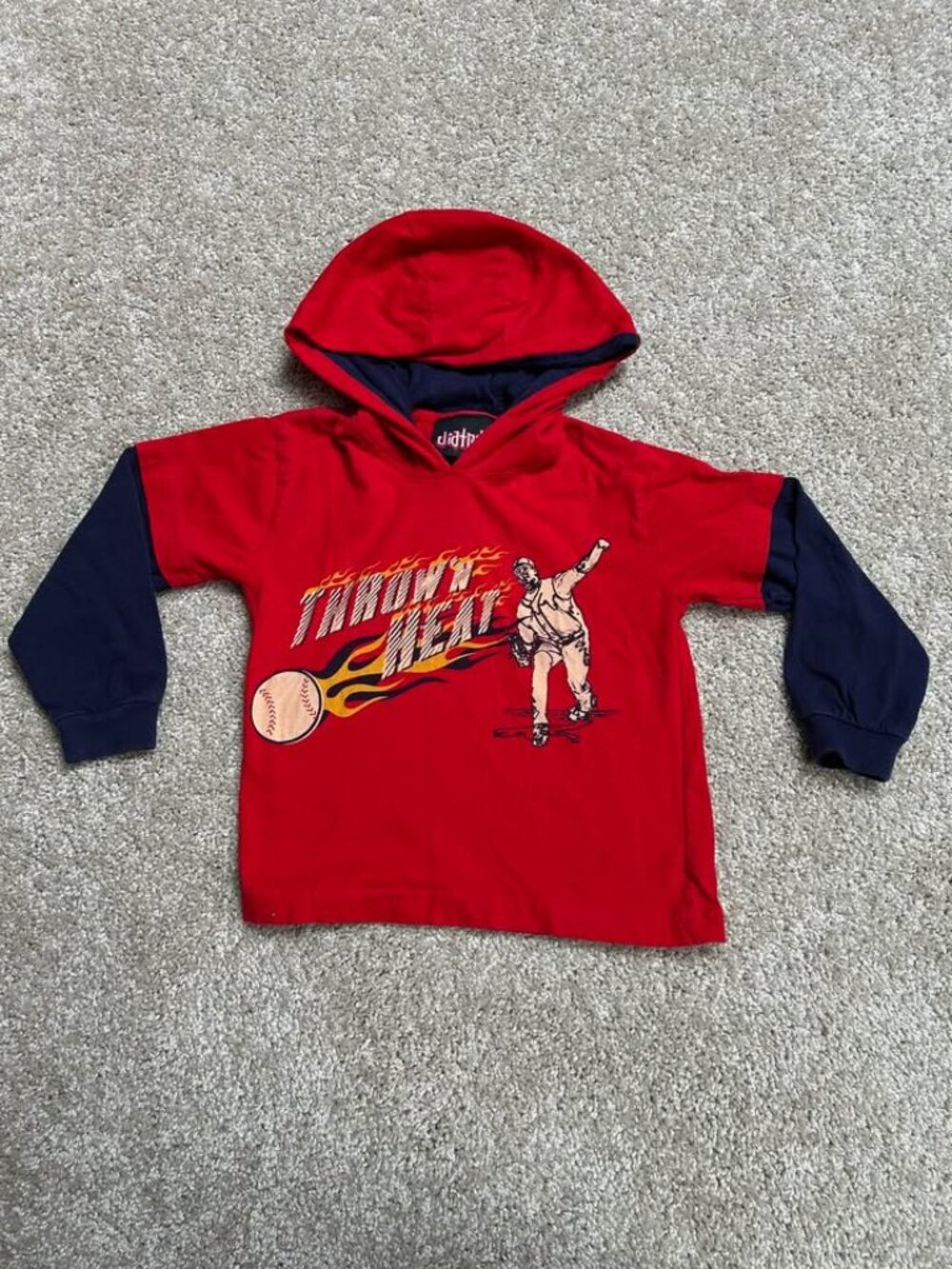 Y2K Diatribe Layered Hoodie Shirt Size 6/7